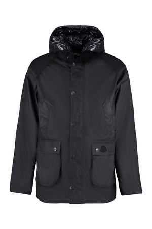 2 Moncler 1952 - Wight hooded short down jacket-0